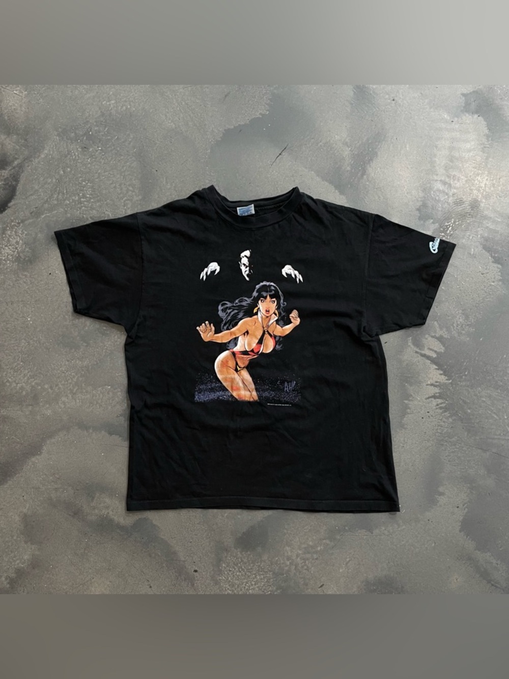 Vintage 90s Vampirella Graphitti Comics Tee Shirt Sz XL